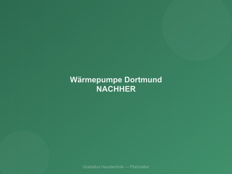 Luft-Wasser-Wärmepumpe in Dortmund-Hörde — Nachher