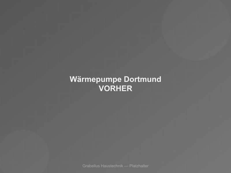Luft-Wasser-Wärmepumpe in Dortmund-Hörde — Vorher