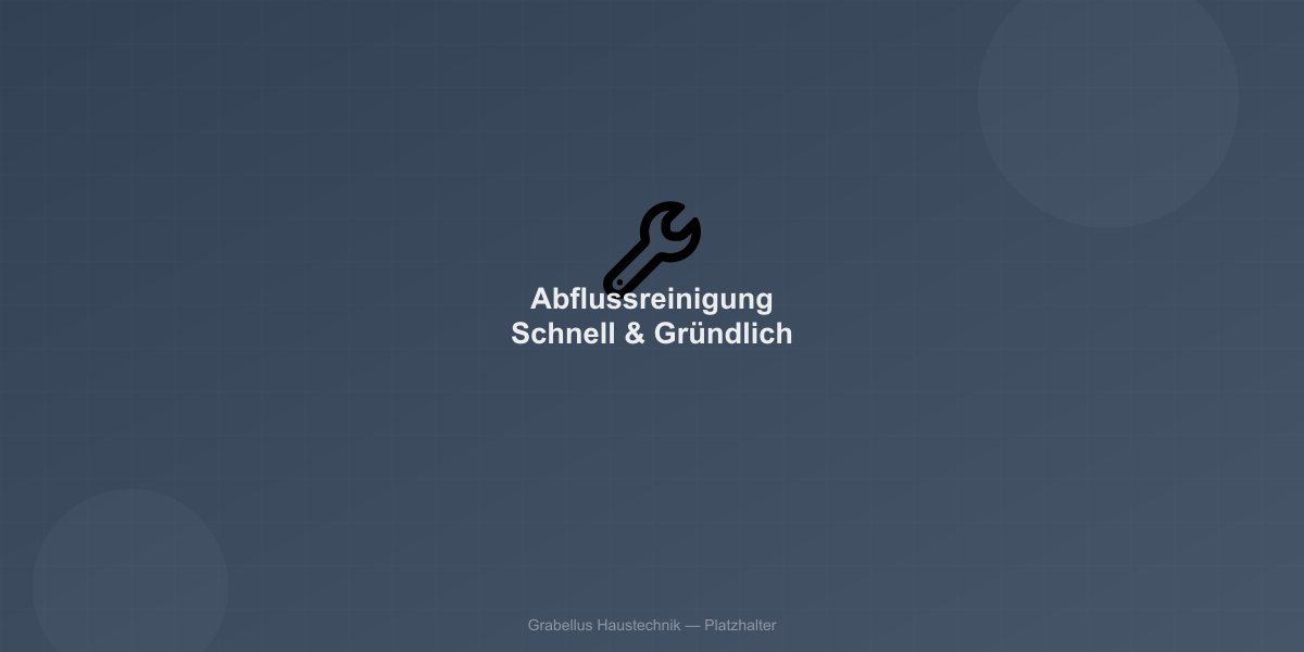 Professionelle Abflussreinigung mit Hochdruckspülung